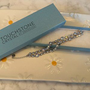 Swarovski Touchstone double strand bracelet! Aurore Boreale (Aurora Borealis)